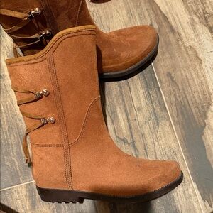 Brown Suede Ankle Boots